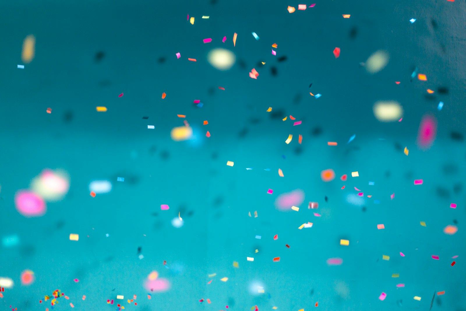 Colourful confetti