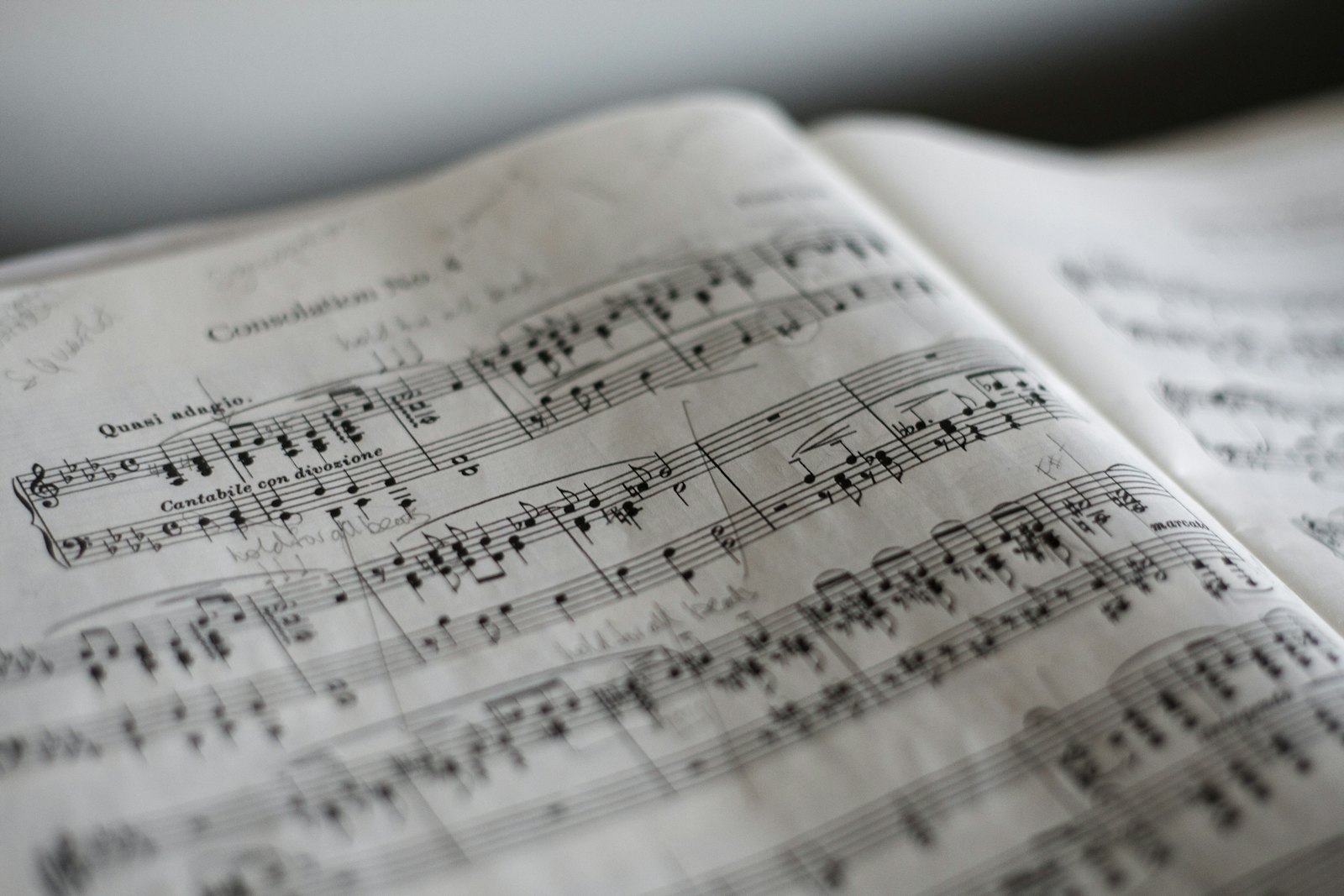 Pages of sheet music